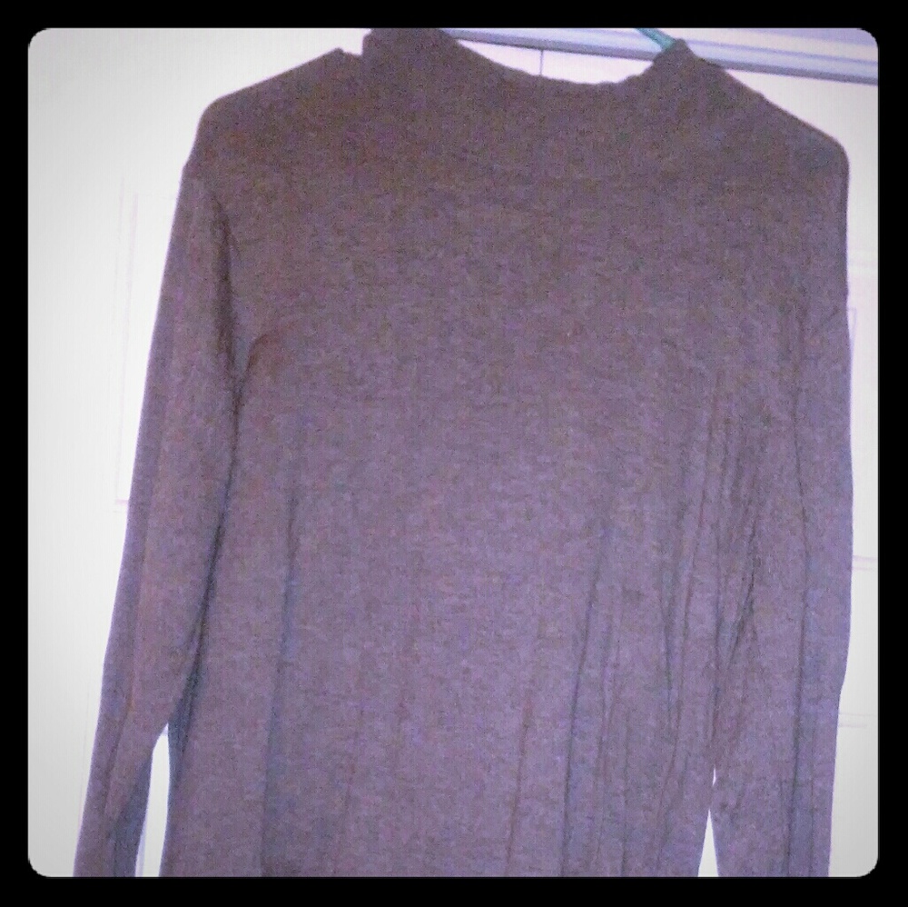 Talbots grey long sleeve lightweight sweater